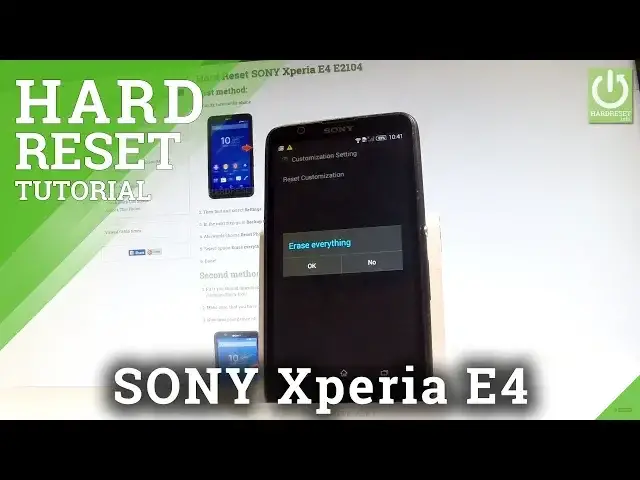 'Video thumbnail for Hard Reset SONY Xperia E4 E2104 - Reset Code / Format / Restore SONY'