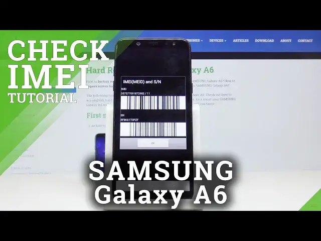 'Video thumbnail for How to Check IMEI in Samsung Galaxy A6 – Find IMEI / Serial Number'