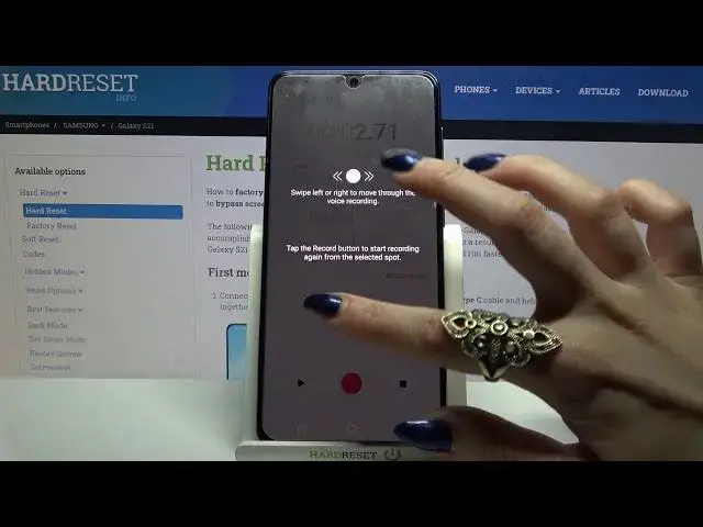 'Video thumbnail for How to Record Sounds on SAMSUNG Galaxy S21 – Use Sounds Recorder'