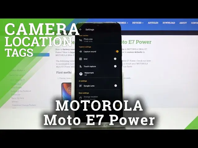 'Video thumbnail for MOTOROLA Moto E7 Power - How to Add & Turn Off Camera Location Tags'