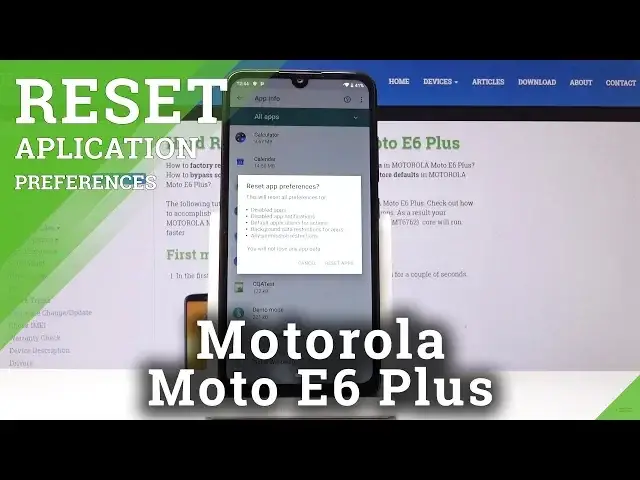 'Video thumbnail for How To Restore App Preferences in Motorola Moto E6 Plus - Reset Applications'