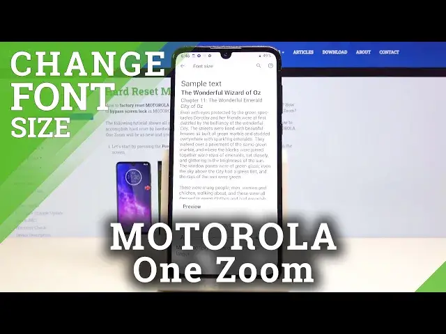 'Video thumbnail for How to Change Font Size in Motorola One Zoom - Personalize Fonts'
