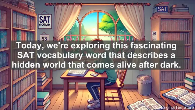 Video thumbnail for 5000 Must Know SAT Vocabulary - Nocturnal: Exploring the World That Comes Alive After Dark