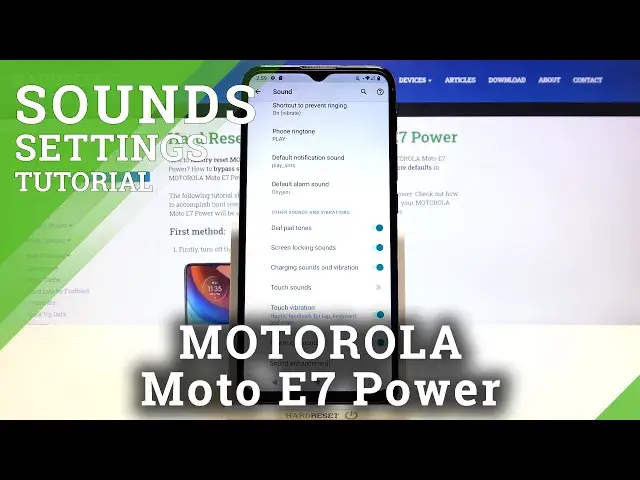 'Video thumbnail for How to Find Sound Settings in MOTOROLA Moto E7 Power – Customize Sounds'