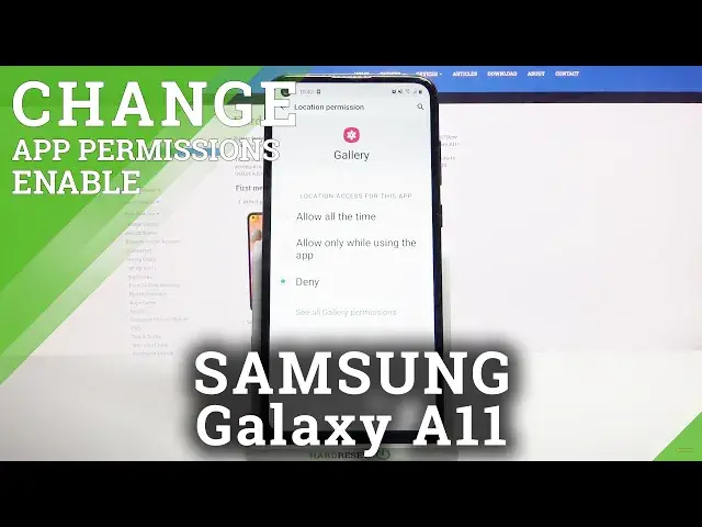 'Video thumbnail for How to Manage App Permissions – Programs Configuration on SAMSUNG Galaxy A11'
