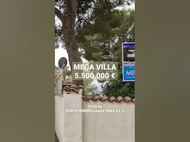 Video thumbnail for 5.5 MILLION 💰 Mega Villa in front of the Mediterranean Sea | SOLD by COSTA HOUSES Luxury Villas S.L