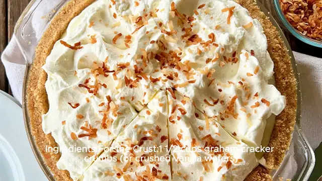Video thumbnail for Homemade Coconut Cream Pie Recipe