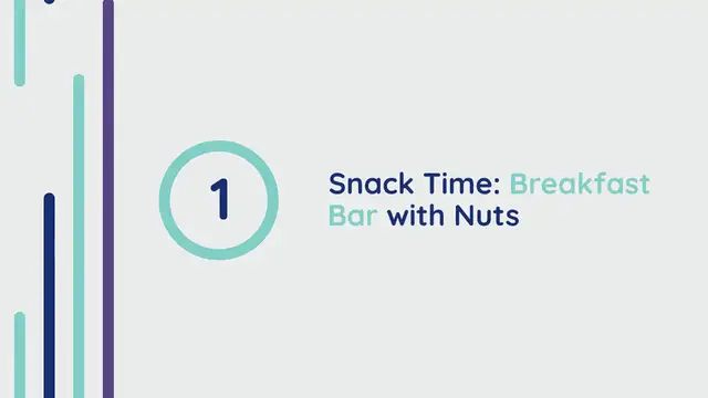 Video thumbnail for Breakfast bar with nuts: easy to take with you
