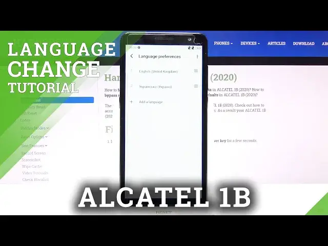 'Video thumbnail for How to Change System Language on ALCATEL 1B (2020) – Language Adjustment'
