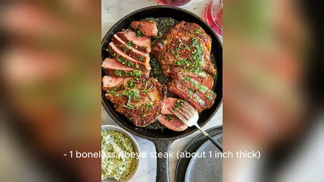 Video thumbnail for steak recipe