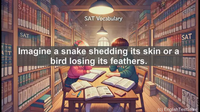 Video thumbnail for 5000 Must Know SAT Vocabulary - SAT Vocabulary: Understanding 'Molt' in Nature and Language