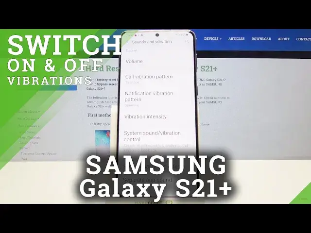 'Video thumbnail for SAMSUNG Galaxy S21+ Vibration Settings'