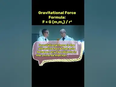 'Video thumbnail for What is gravitational force? #physics #gravitation #universe #gravitationalforce'