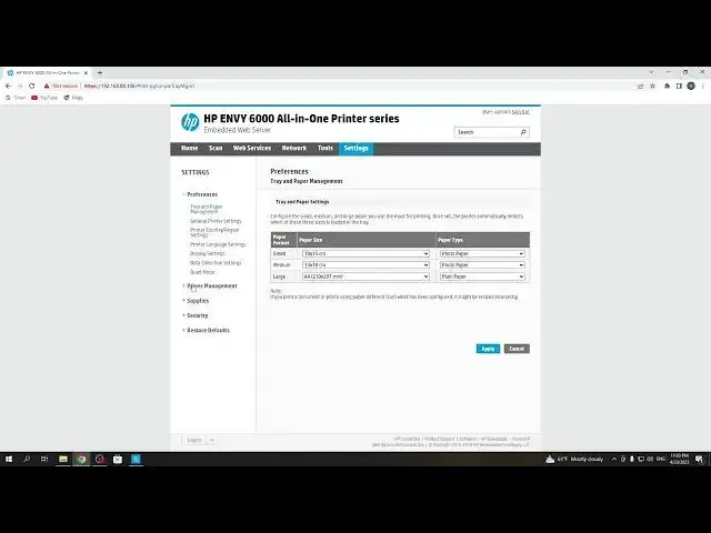 Video thumbnail for How to manage power saving mode on HP envy 6000 series printer / Auto disable adjustment