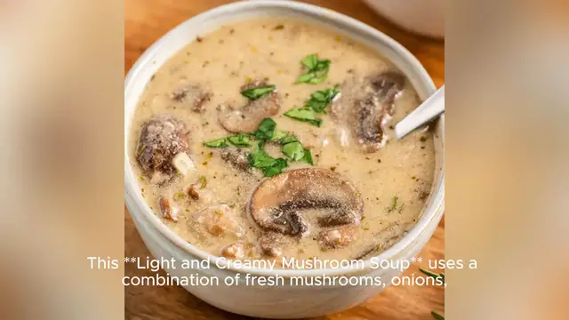 Video thumbnail for healthy mushroom soup recipe