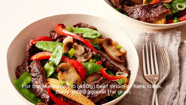 Video thumbnail for Beef stir fry recipe