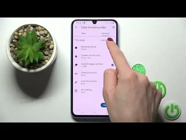 'Video thumbnail for How to Clear Browsing Data on Samsung Galaxy A34 - Delete Browser History'