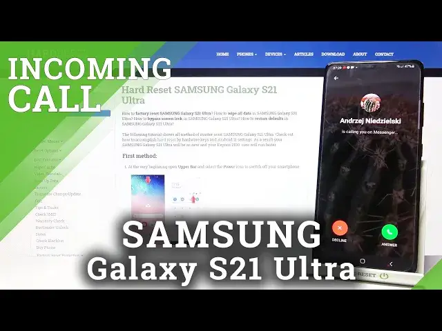 'Video thumbnail for Samsung Galaxy S21 Ultra - Facebook Messenger Incoming Call | Options & Default Tone'