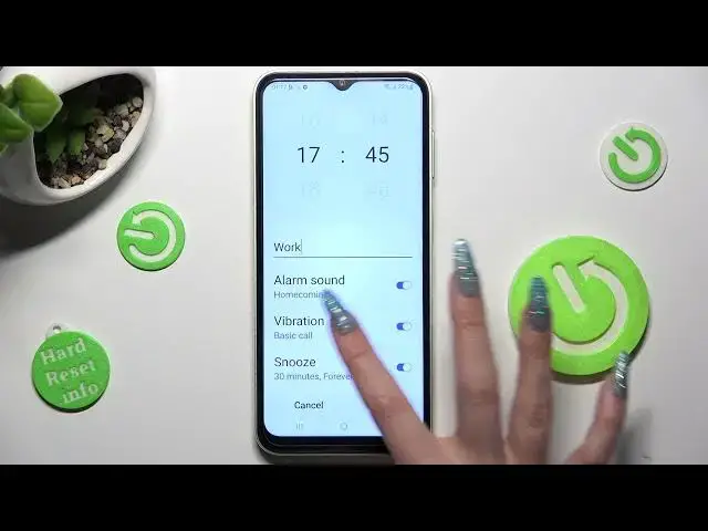 'Video thumbnail for How to Set Up Alarm Clock in SAMSUNG Galaxy A14 - Alarm Options'