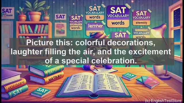 Video thumbnail for 5000 Must Know SAT Vocabulary - SAT Vocabulary: Understanding the Word 'Festive'