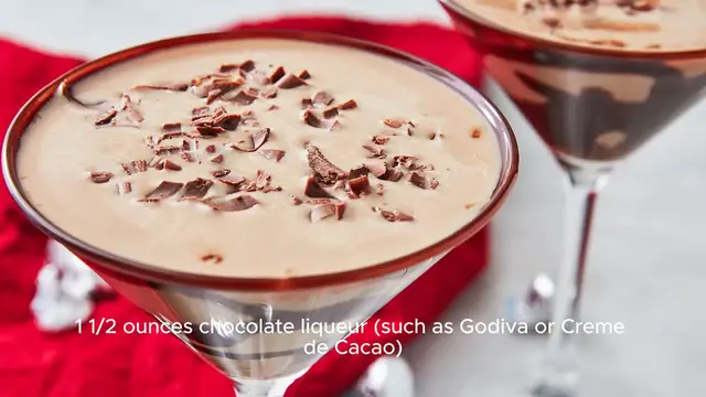 Video thumbnail for Chocolate martini recipe