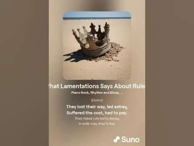 Video thumbnail for Lessons from Lamentations: Failed Leadership in Song