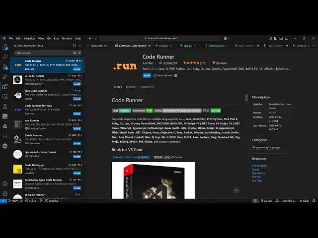 Video thumbnail for Run Any Code Instantly — One Click Execution Using Code Runner in VS Code!