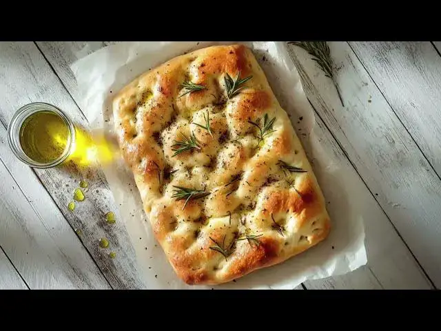 'Video thumbnail for Delicious Homemade Focaccia with Olives & Tomatoes – Easy Recipe!'
