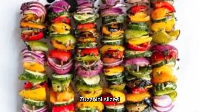 Video thumbnail for Grilled Vegetable Skewers