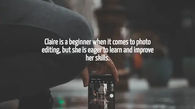 Video thumbnail for Claire Is A Beginner When It Comes To Photo Editing