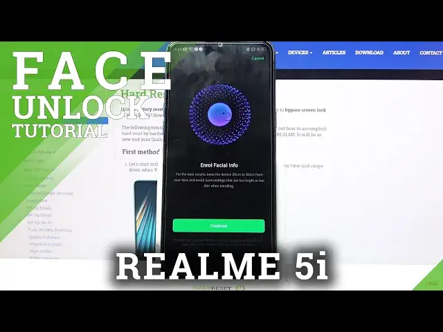 'Video thumbnail for How to Add Face Data in Realme 5i – Set Up Face Unlock'