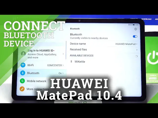 'Video thumbnail for How to Connect HUAWEI MatePad 10.4 via Bluetooth with Another Device – Find Bluetooth Options'