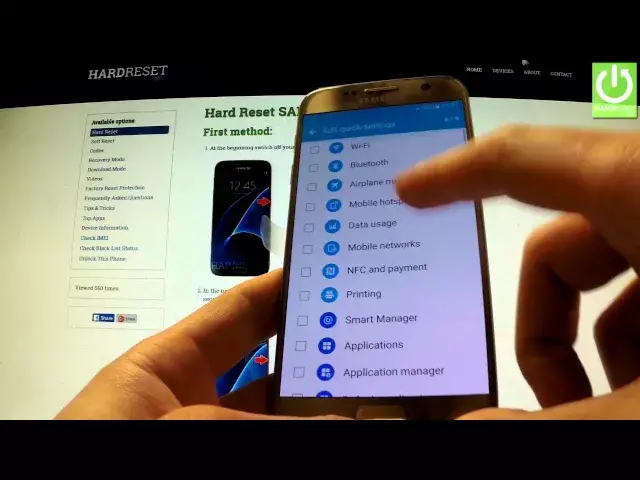'Video thumbnail for How to use Quick Settings in SAMSUNG G930F Galaxy S7'