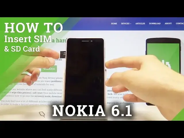 'Video thumbnail for How to Insert SIM & SD Card to Nokia 6.1 - Install Nano SIM Card and Micro SD'