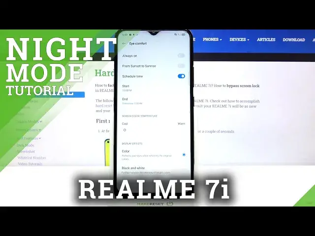 'Video thumbnail for How to Enable Eye Comfort Mode in REALME 7i – Eye Protection'
