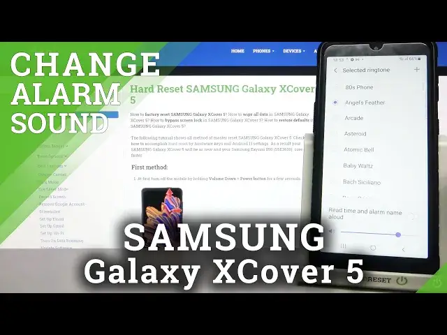 'Video thumbnail for Alarm Tones in SAMSUNG Galaxy XCover 5 – Verify Default Tones'