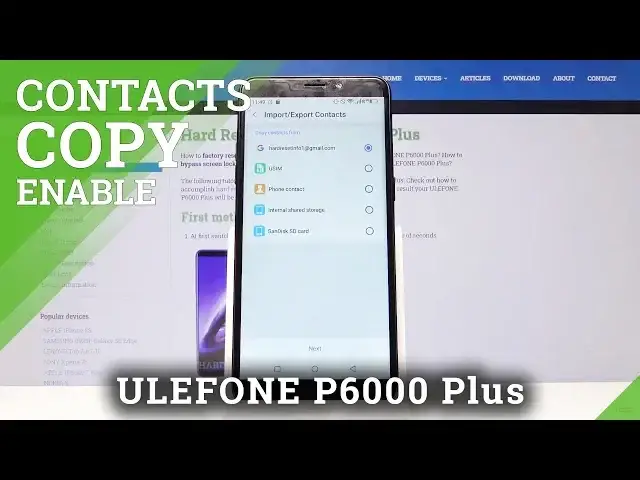Video thumbnail for How to Copy Vontacts on ULEFONE P6000 Plus - Transfer Contacts
