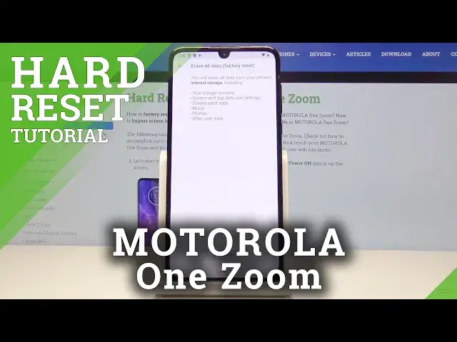 Video thumbnail for How to Hard Reset MOTOROLA One Zoom – Wipe Data
