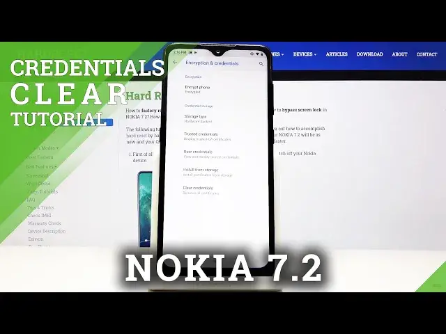 'Video thumbnail for How to Clear Credentials in NOKIA 7.2 – Delete Licenses'