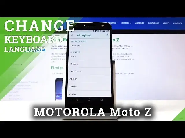 'Video thumbnail for How to Change Keyboard Language in MOTOROLA Moto Z – Keyboard Dictionary Settings'