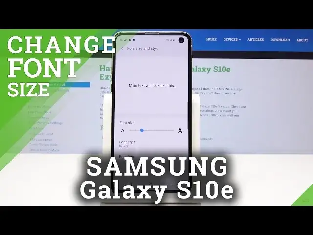 'Video thumbnail for How to Set Up Font Size in SAMSUNG Galaxy S10e - Change Font Style'