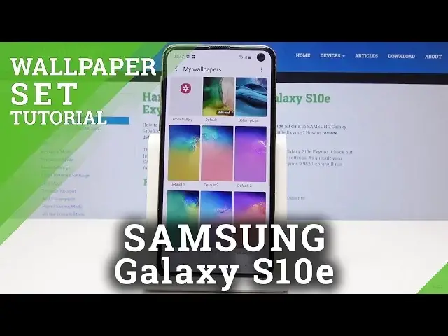 Video thumbnail for SAMSUNG Galaxy S10e Wallpaper / Change Wallpaper / Display Look