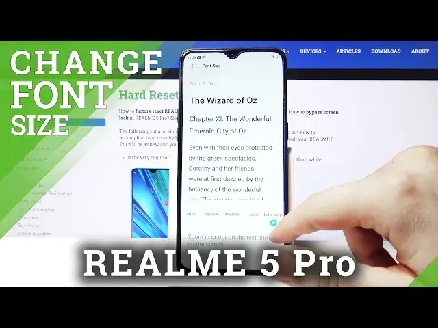 'Video thumbnail for How to Change Font Size in Realme 5 Pro – Personalize Display'