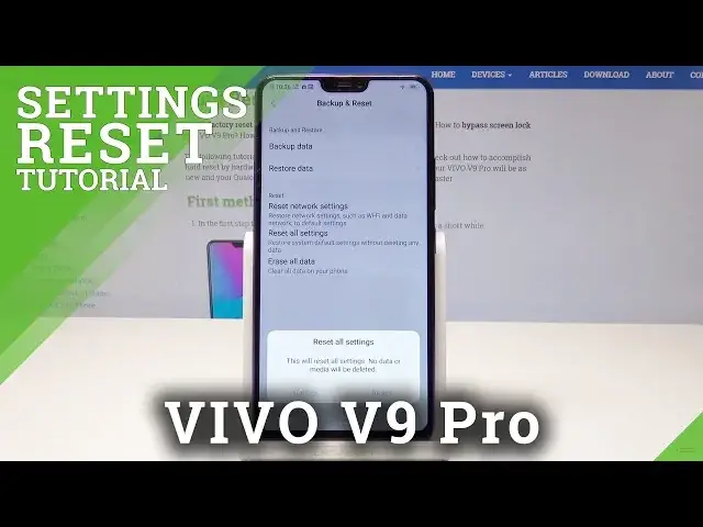 Video thumbnail for How to Reset Settings in VIVO V9 Pro - Restore Default Settings / Factory Configuration