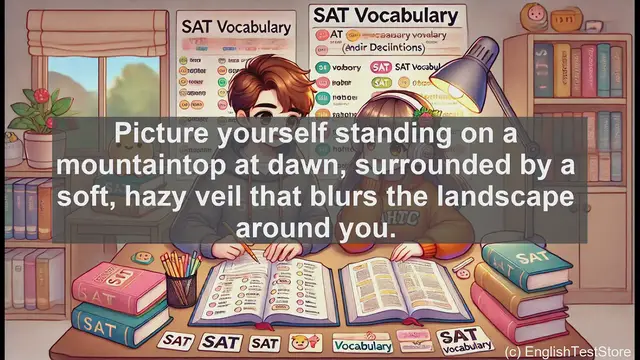 Video thumbnail for 5000 Must Know SAT Vocabulary - Misty: Exploring the Meaning and Usage of a Versatile Adjective