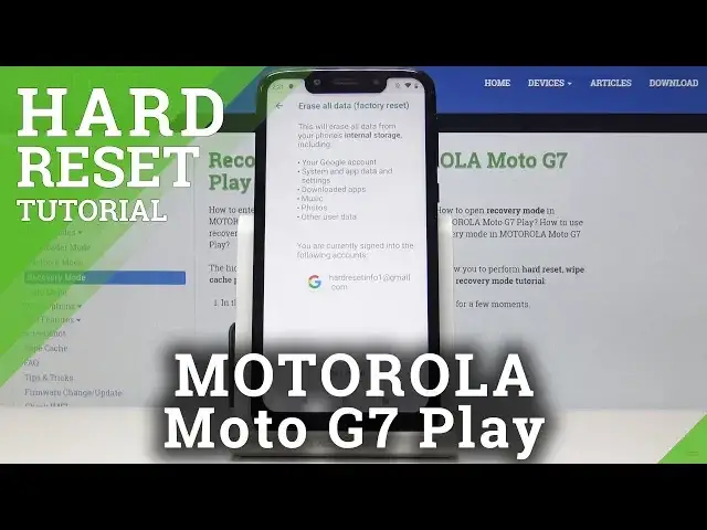 'Video thumbnail for How to Hard Reset Motorola Moto G7 Play - Factory Reset / Wipe Data'