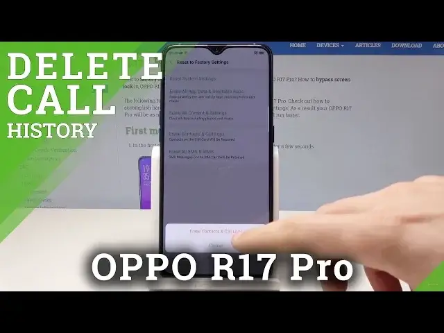 Video thumbnail for How to Erase Contacts & Call Logs in OPPO R17 Pro - Delete Call History