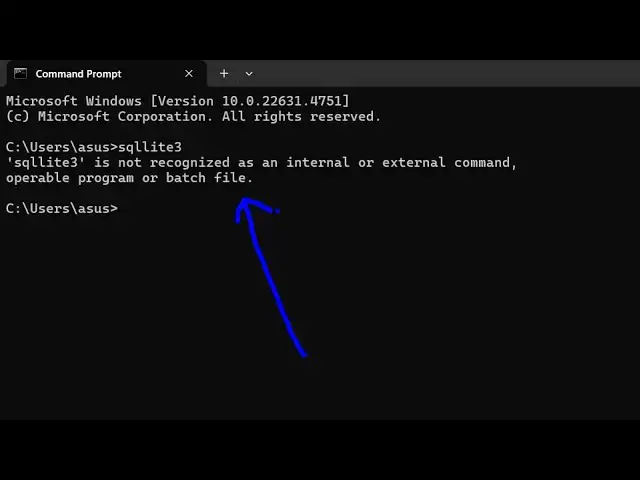 Video thumbnail for [Solved] sqlite3 is not recognized as an internal and external command Error