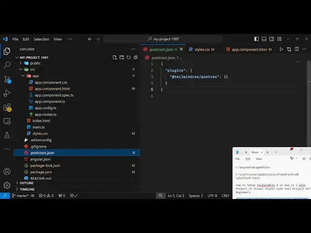 Video thumbnail for How to Setup Tailwind CSS 4 in Angular 19 Project in Visual Studio Code Full Project For Beginners