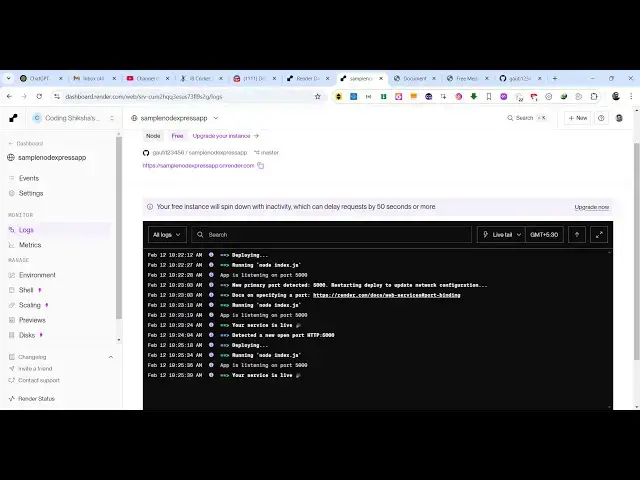 Video thumbnail for How to Deploy Node.js & Express Web App to Render Cloud Platform For FREE Full Tutorial